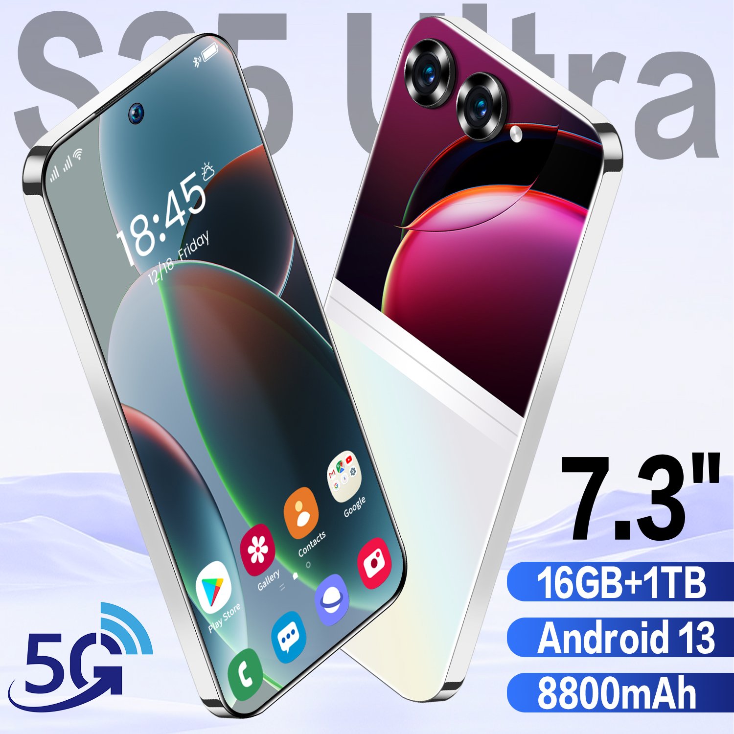 2024 New style S25 ultra 48MP+72MP mobilephone 16GB+1TB android 13 smartphone 7.3inch Dual Card cellphones